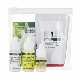 SS-9 4 Kinds Of  Aloe Moisture Small Size Set Мини-набор уходовых средств с алоэ, 4 средства