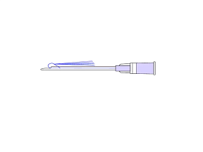 0501 Нить стерильная рассасывающая из полидиоксанона MULTIFILL 23G-38мм, L-канюля, упаковка 4 шт.