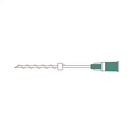 0712 Нить стерильная рассасывающаяся из поли-L-молочной кислотыPLLA DOUBLE SCREW 60mm уп.10шт