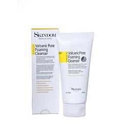 Skindom Пенка для глубокого очищения кожи с вулканич пеплом (Volcanic Pore Foaming Cleanser)150 ml