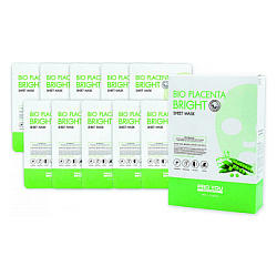 16-7А Bio Placenta Bright Sheet Mask Маска тканевая для лица с экстрактом био-плаценты, 25ml*10шт