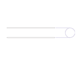 1622 Нить стерильная рассасывающаяся из полидиоксанона SC-Type(S) 420mm, 1шт/уп