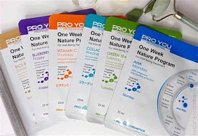 16-5А One Week Nature Program Недельная программа по уходу за кожей (маски на тканевой основе) 25 ml